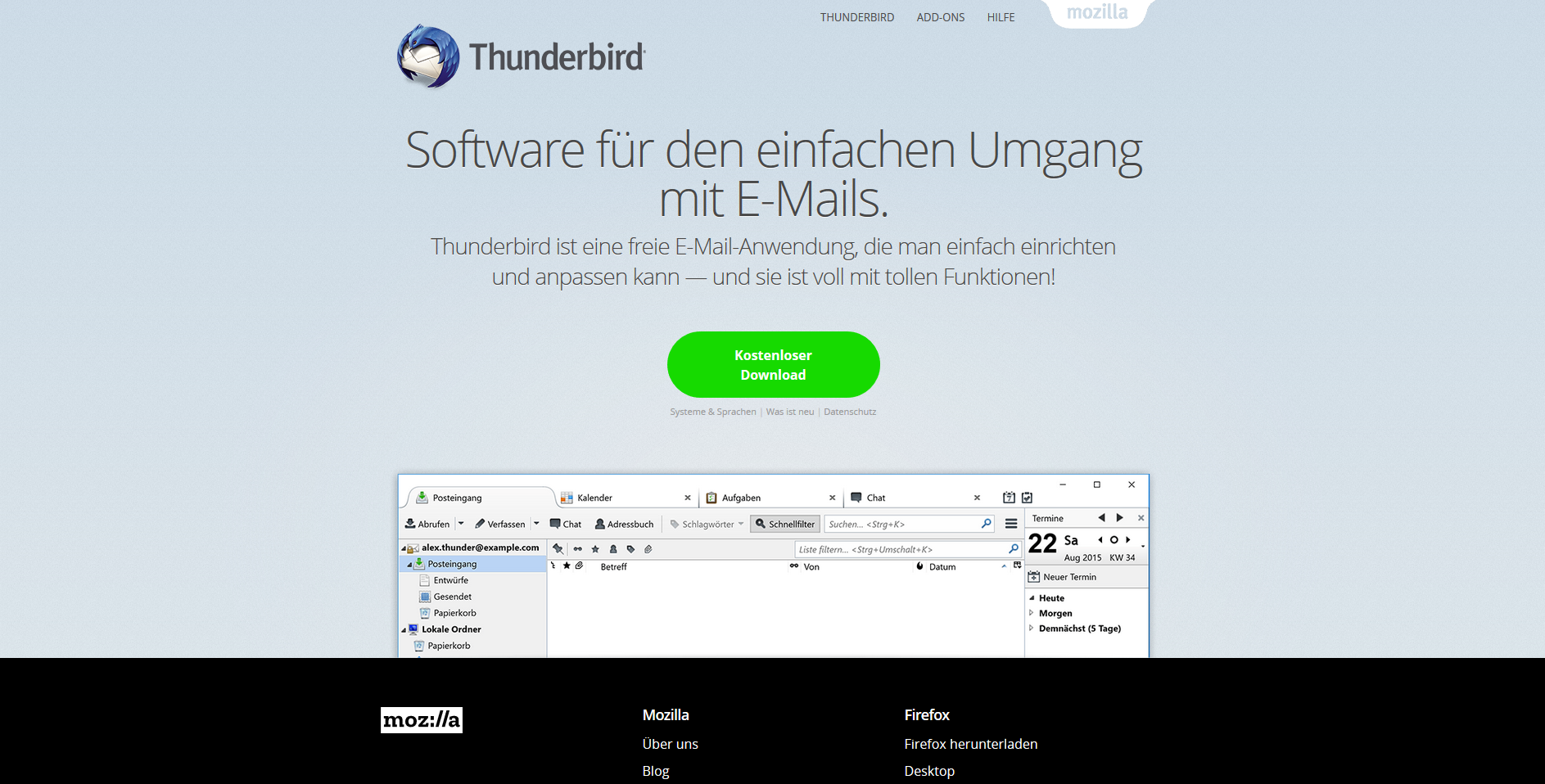 thunderbird mail client thunderbird mail client
