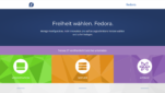 Fedora Betriebssysteme Linux Distribution Startseite Screenshot 1