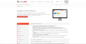 OnpageDoc SEO Tool Suchmaschinenoptimierung Funktionsübersicht Screenshot 2