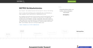 Sistrix SEO Tool Suchmaschinenoptimierung Sichtbarkeitsindex Screenshot 3