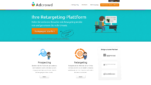 Adcrowd Retargeting Startseite Screenshot 1