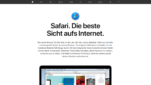 Apple Safari Browser Startseite Screenshot 1