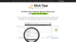 Klick-Tipp E-Mail Marketing Tool Startseite Screenshot 1