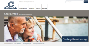 Continentale Sterbegeldversicherung Screenshot 1