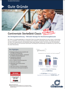 Continentale Sterbegeldversicherung Screenshot 2
