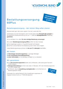 VOLKSWOHL BUND Sterbegeldversicherung Screenshot 1