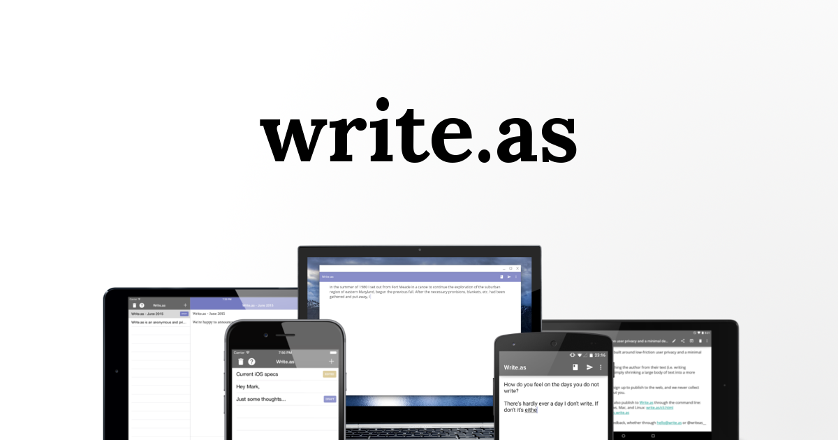 Write.as Logo